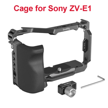 SmallRig Caméra Cage Kit pour Sony ZV-E1 avec Poignée en Silicone et le Câble HDMI de Serrage 4257