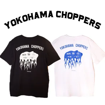 T-Shirt hommes Yokohama Chopper Surdimensionné t-shirts Vintage Moto y2k Tissu Hellfire club Trapstartokyo revengers