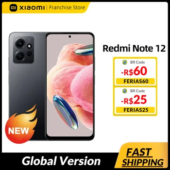 Version internationale Xiaomi Redmi Note 12 Smartphone Snapdragon® 685 120Hz AMOLED DotDisplay 33W Charge Rapide 50MP Caméra 5000mAh