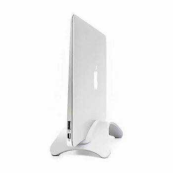 Verticale de support d'ordinateur Portable pour MacBook Pro Air d'Alliage d'Aluminium d'économie de l'Espace de Bureau Titulaire de la Rétine 3pcs Gel de Silice Pad Disponible