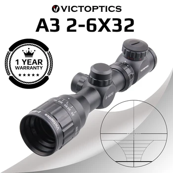 VictOptics A3 2-6x32 Riflescope Chasse Optique Portée lunette de visée télémètre Réticule à la Carabine à Air à Air .22LR .223 5.56 mm