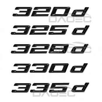 Voiture 3D ABS Tronc Lettres Logo Insigne Emblème Autocollant Décalcomanies Pour BMW série 3 320d 325d 328d 330d 335d E46 E90 E91 F30 F31 F34 G20
