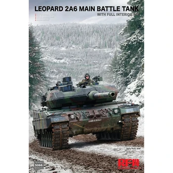 w/Entièrement de l'Intérieur [Ryefield Modèle] RFM RM-5066 1/35 de Combat Principal Leopard 2A6 Réservoir (Plastic Model Kit)