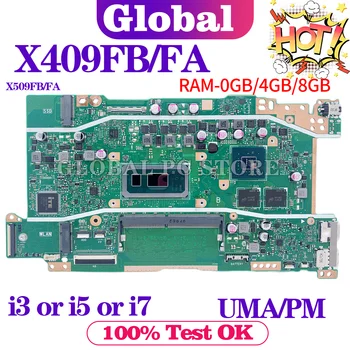 X409F carte Mère Pour ASUS X409FA X509FA A409F F409F F509F A509F X409FB X509FB X409FJ X409FL X509FL ordinateur Portable carte Mère I3 I5 I7 4G
